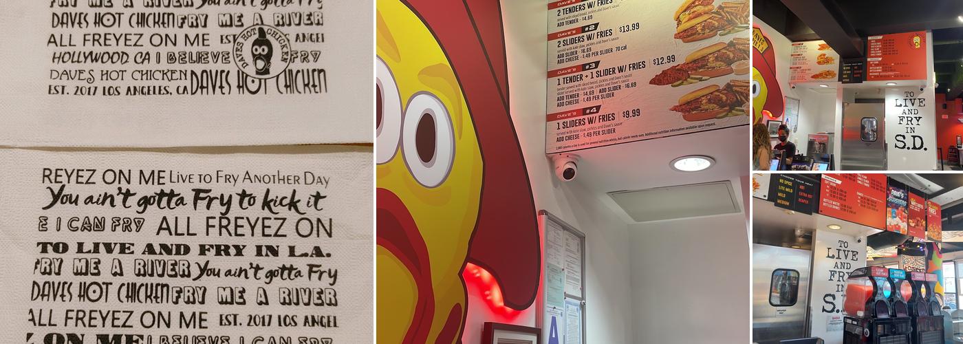 Dave's Hot Chicken Menu