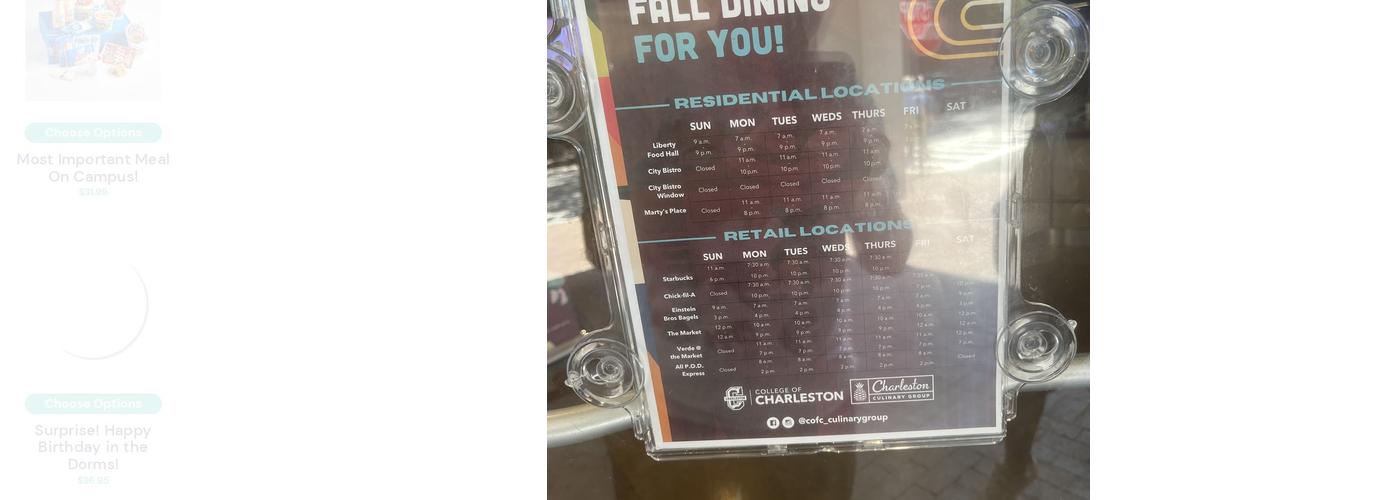 Liberty Fresh Food Company - College of Charleston Menu