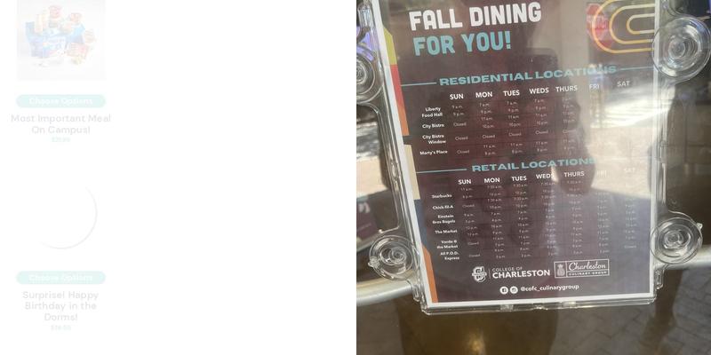 Liberty Fresh Food Company - College of Charleston Menu