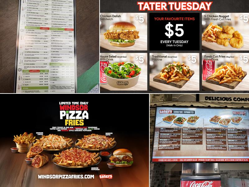 More Taters Please Menu