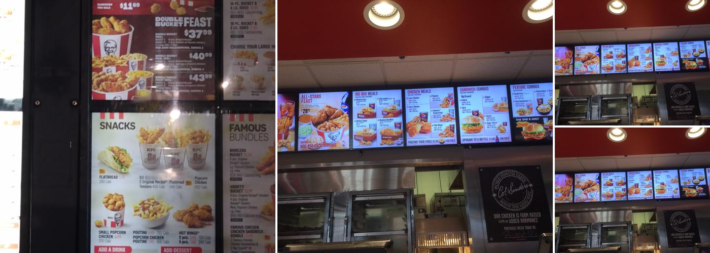 KFC Menu