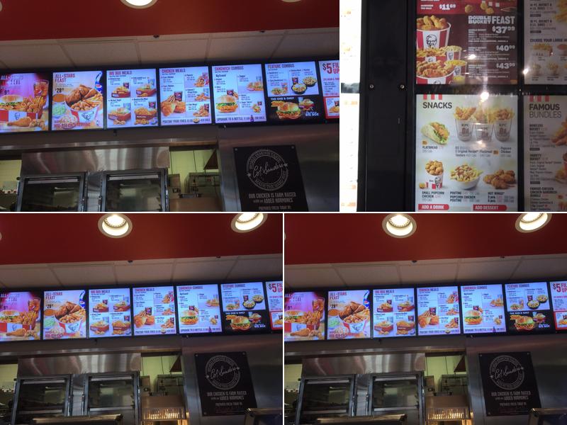 KFC Menu