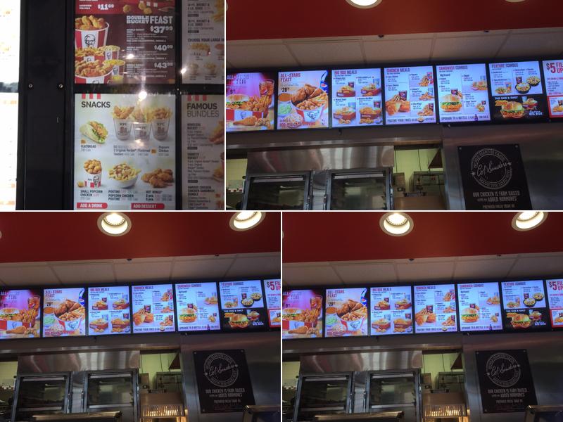 KFC Menu