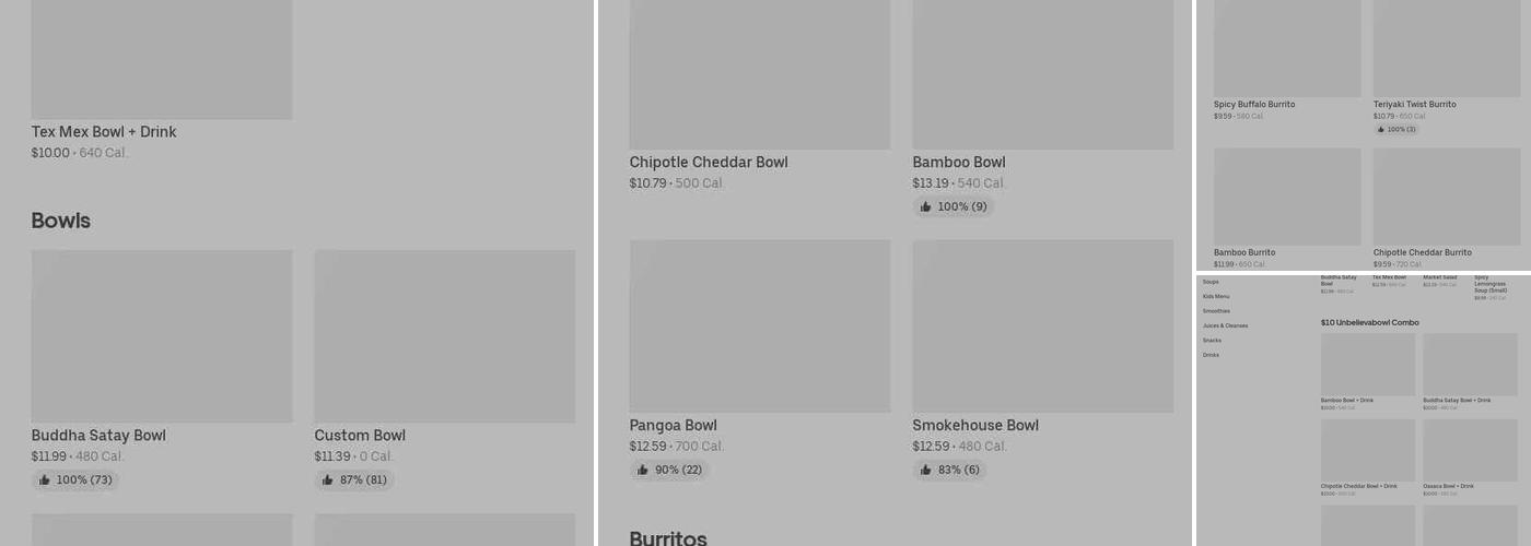 Freshii Menu