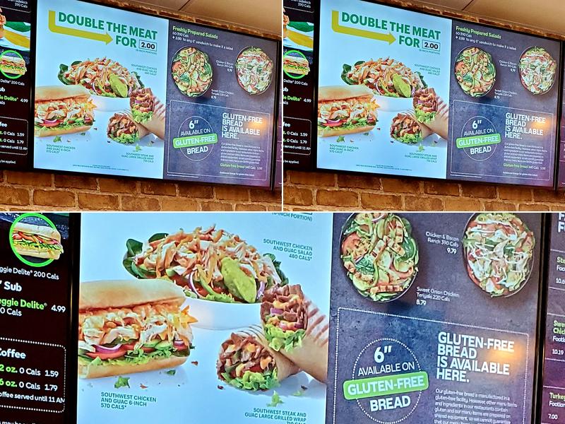 Subway Menu