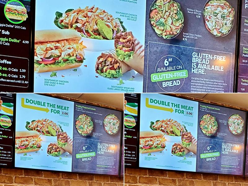 Subway Menu