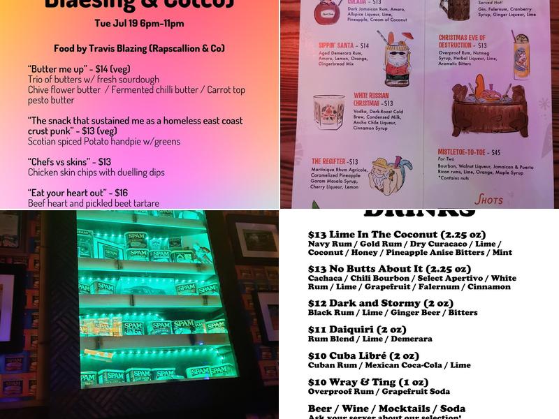 Maipai Menu