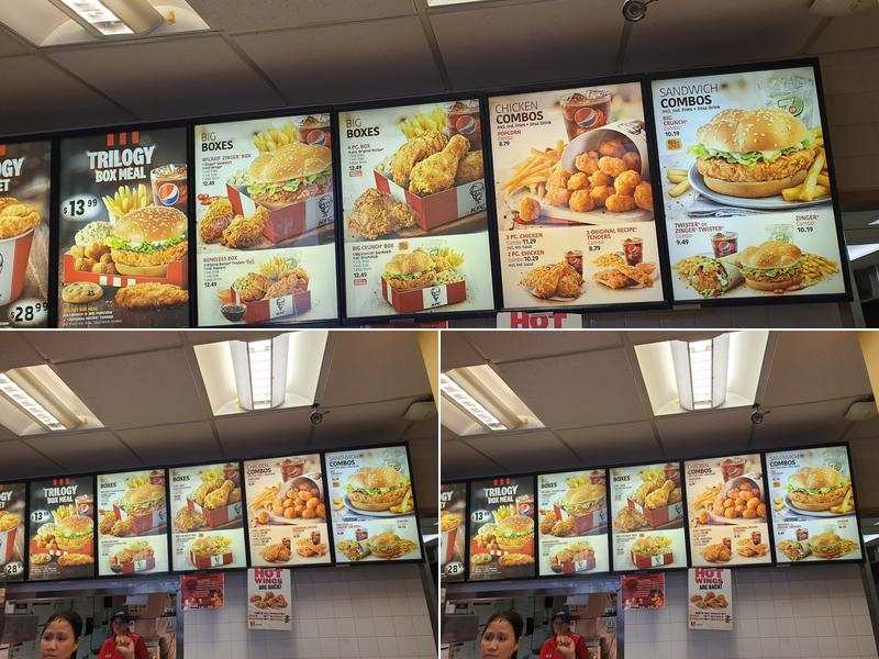 KFC Menu