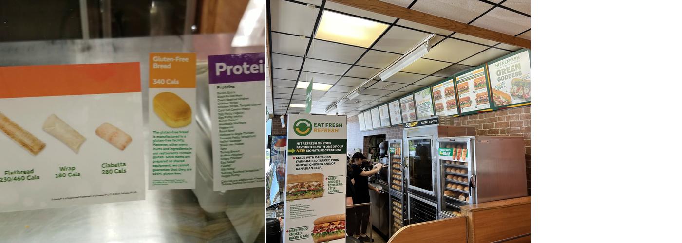 Subway Menu