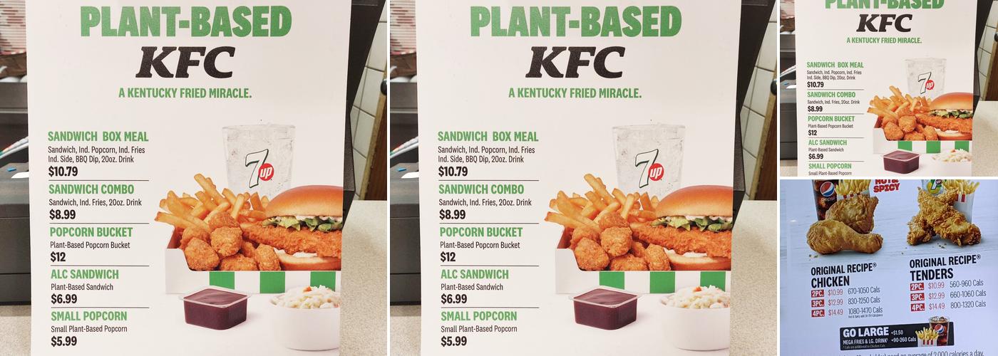 KFC Menu