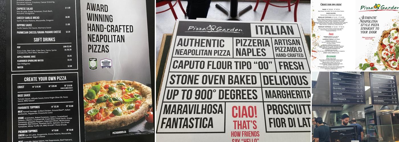 Pizza Garden Menu