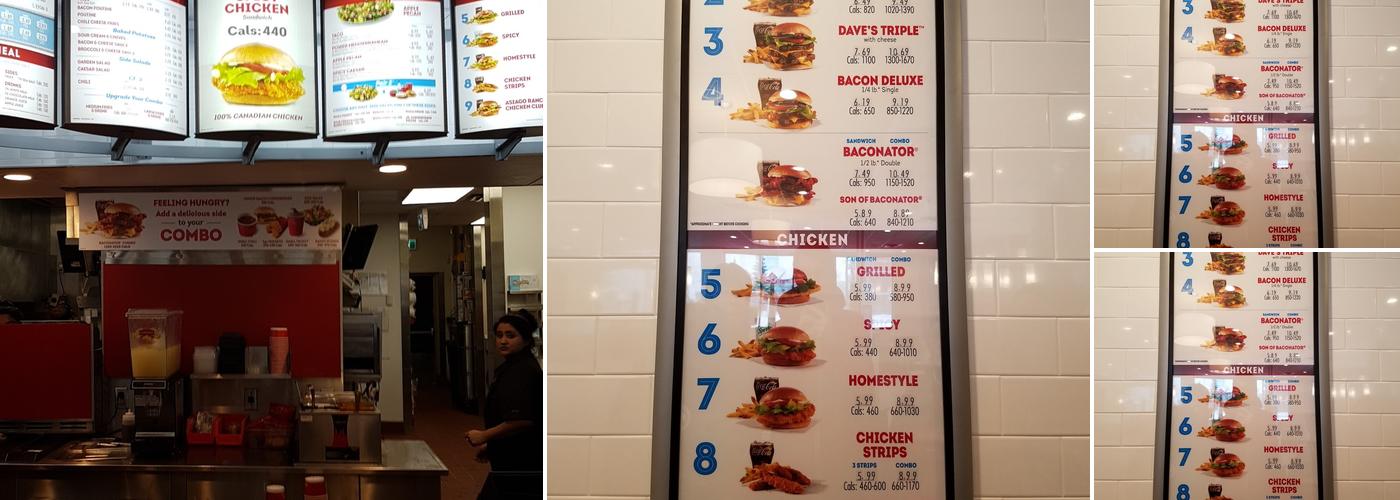 Wendy's Menu