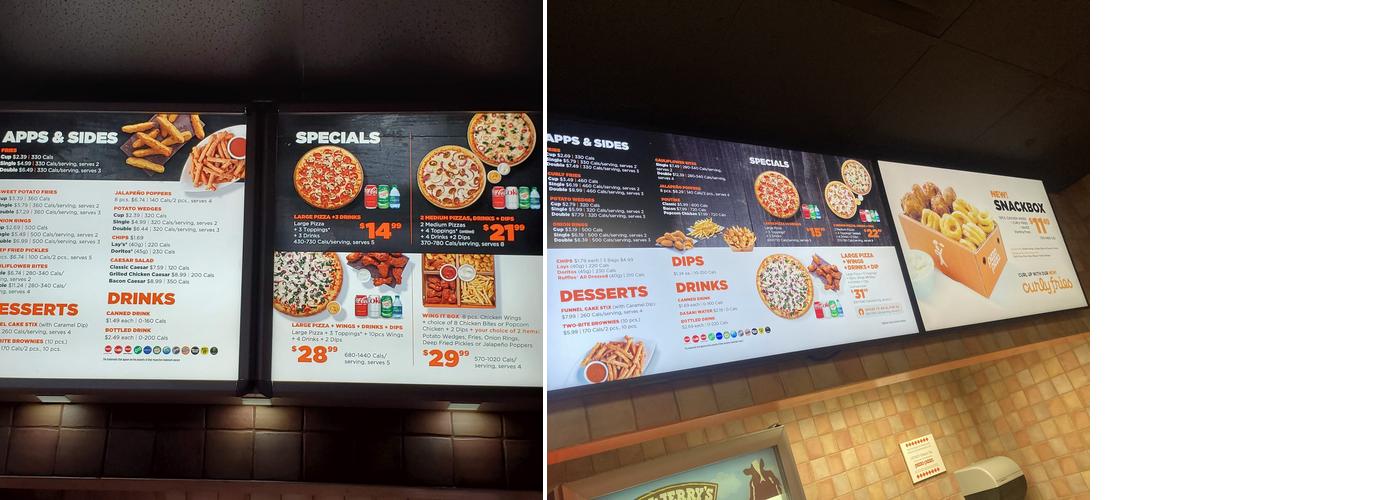 Pizza Pizza Menu