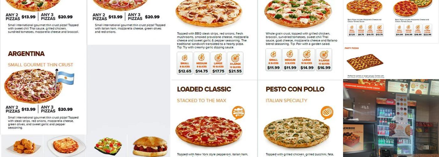 Pizza Pizza Menu