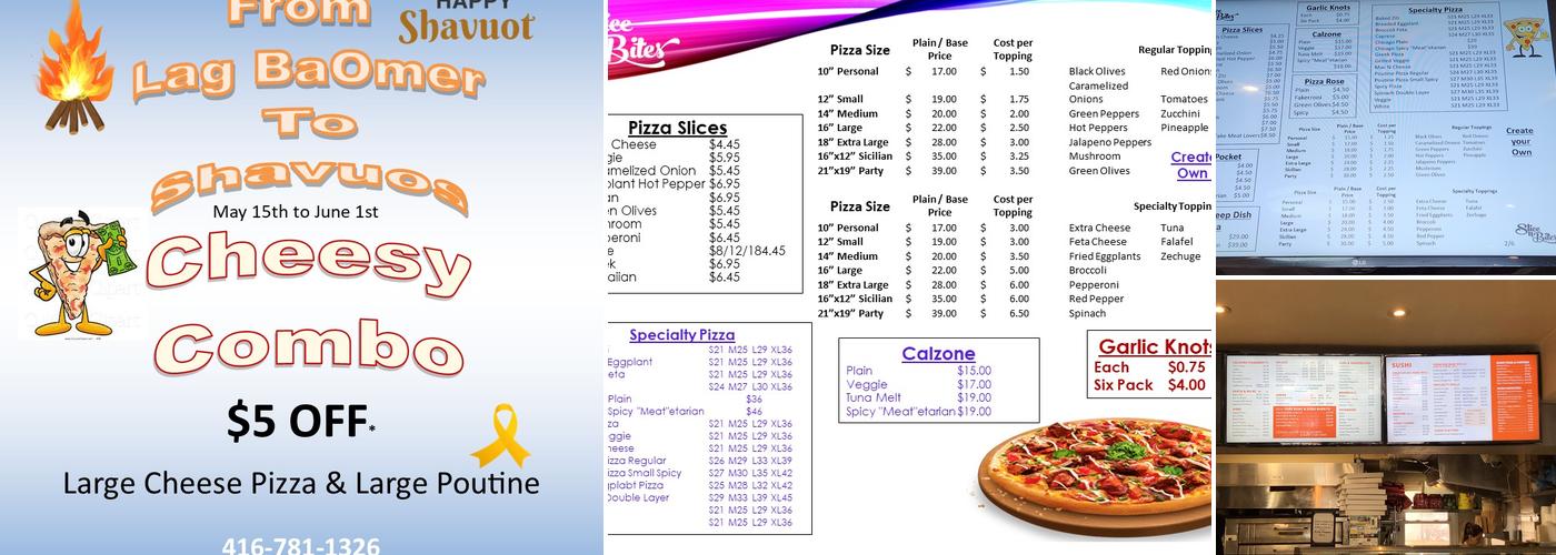 Slice N Bites Menu