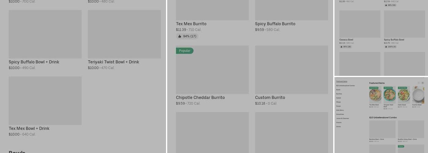 Freshii Menu
