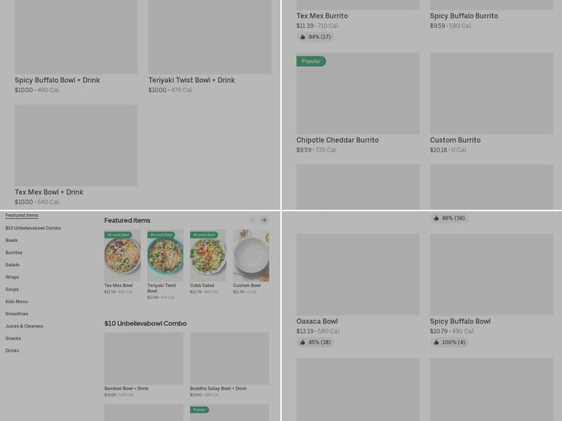 Freshii Menu