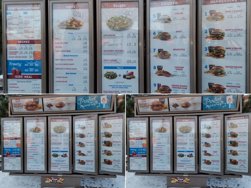 Wendy's Menu