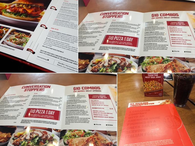 Boston Pizza Menu
