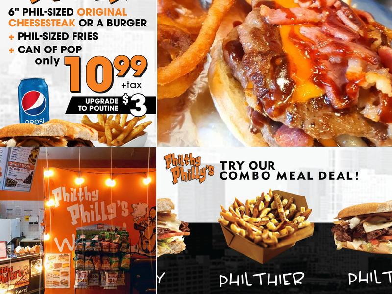 Philthy Philly's Whitby Thickson Mills Plaza,  710 Taunton Rd E, Whitby