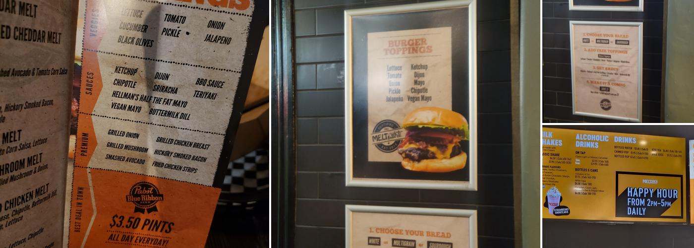 Meltwich Food Co Menu