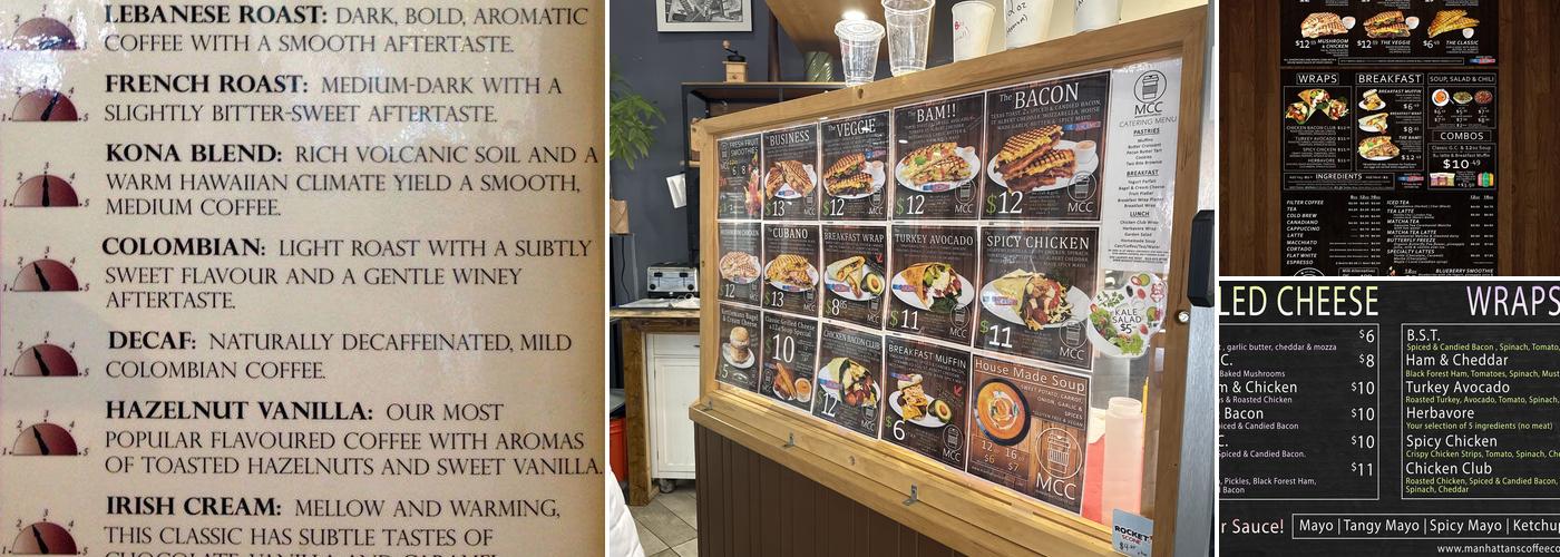 MCC Menu