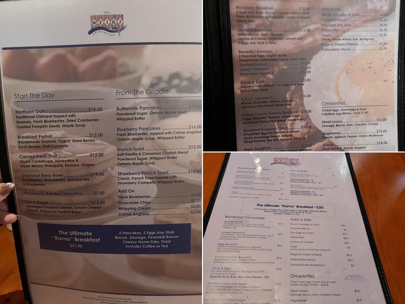 The Weirs Menu