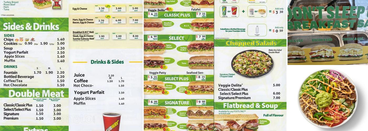 Subway Menu
