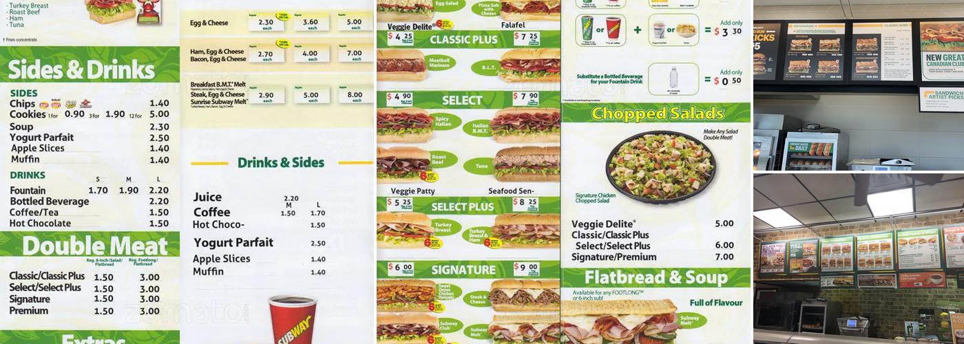 Subway Menu