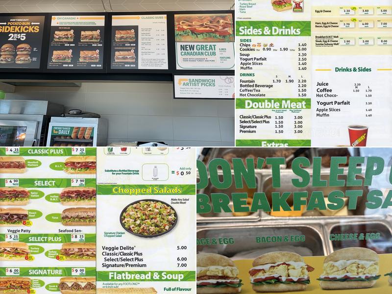 Subway Menu