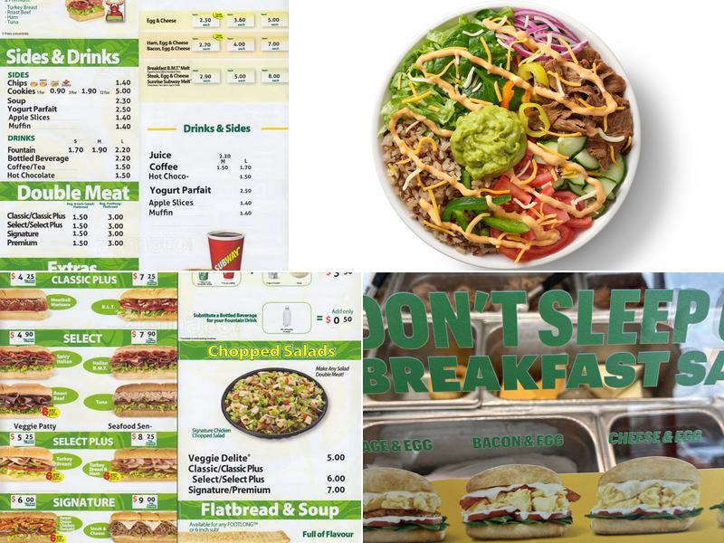 Subway Menu