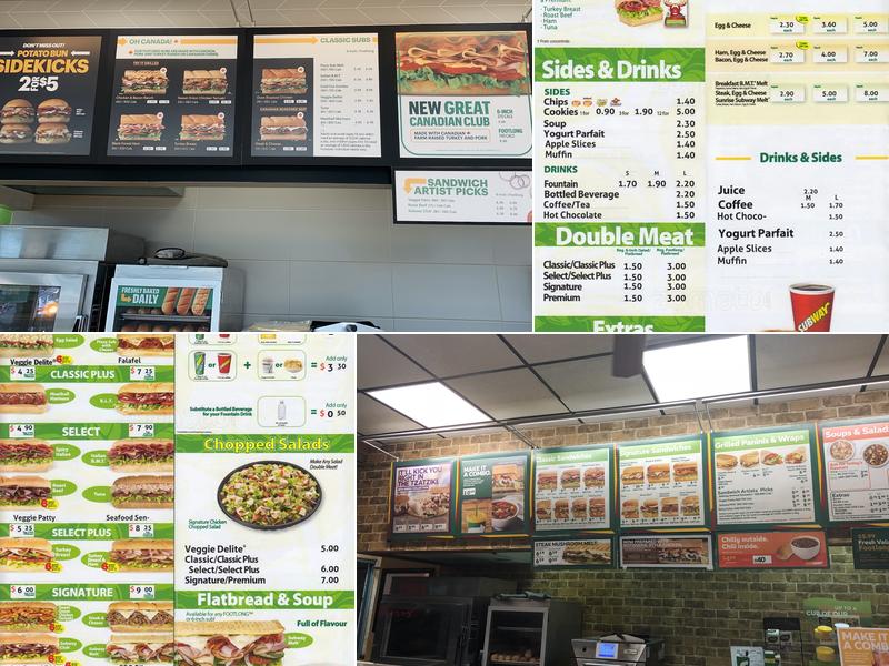 Subway Menu