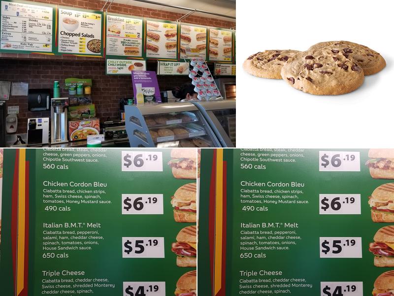 Subway Menu