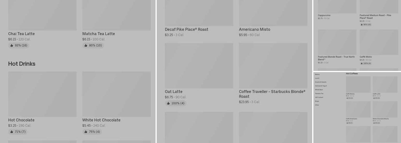 Starbucks Menu