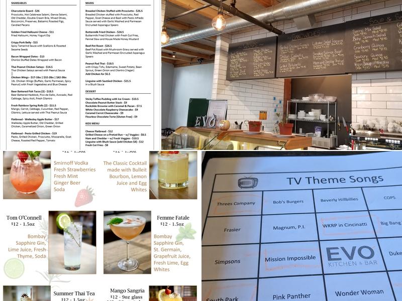 EVO Kitchen & Bar Menu