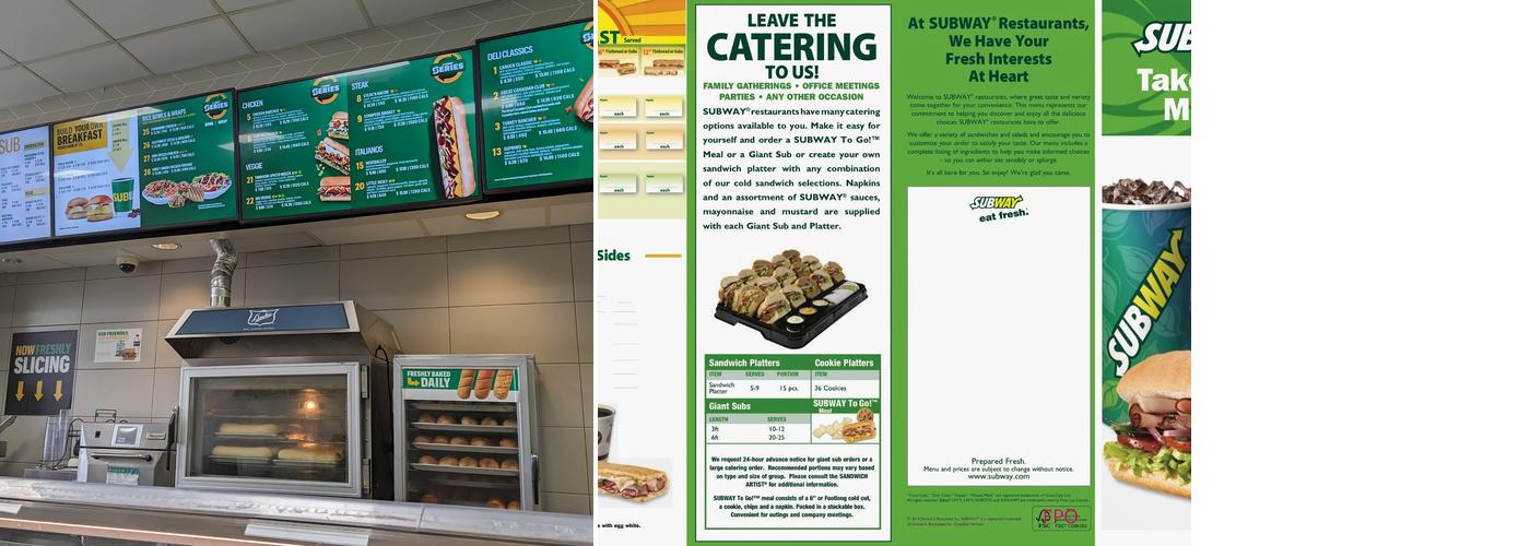 Subway Menu