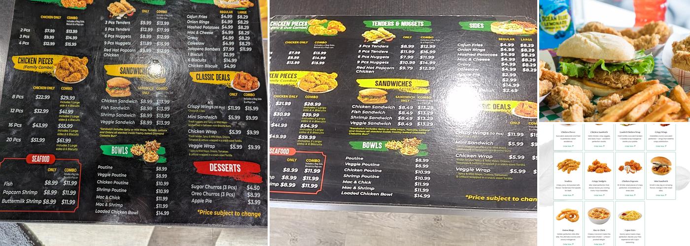Chicken Kitchen Menu