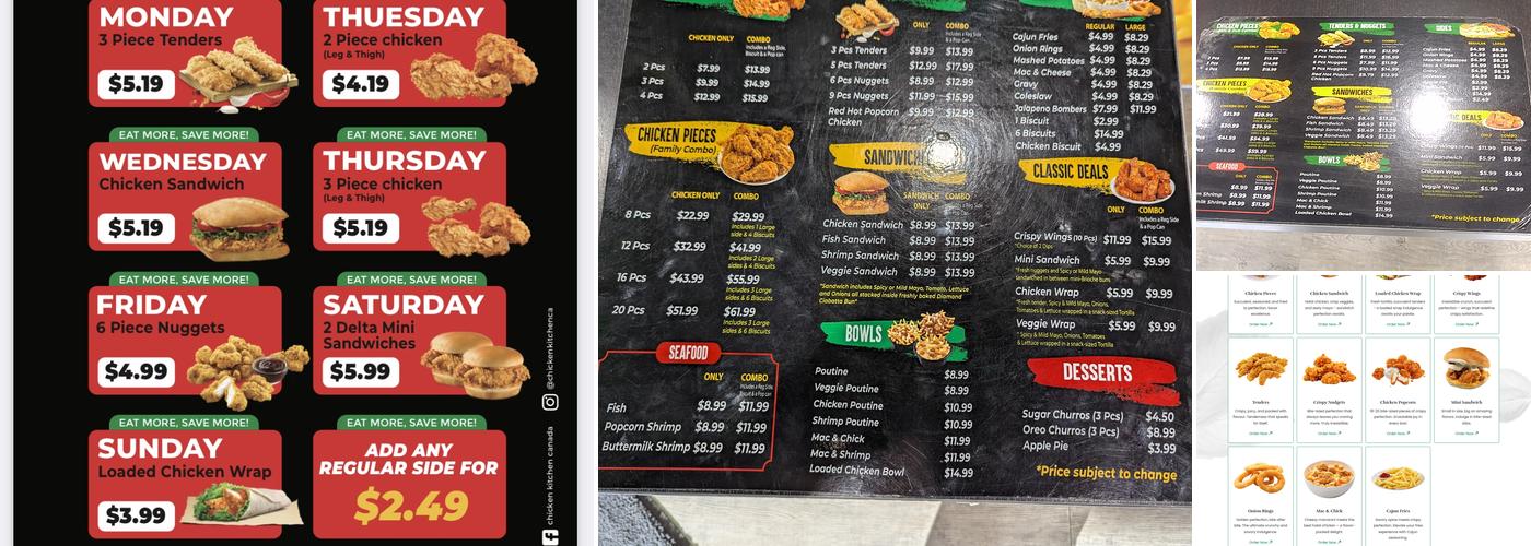 Chicken Kitchen Menu