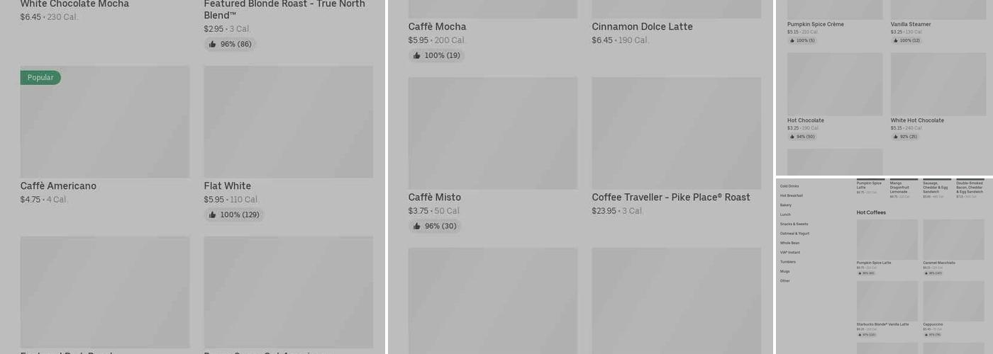 Starbucks Menu