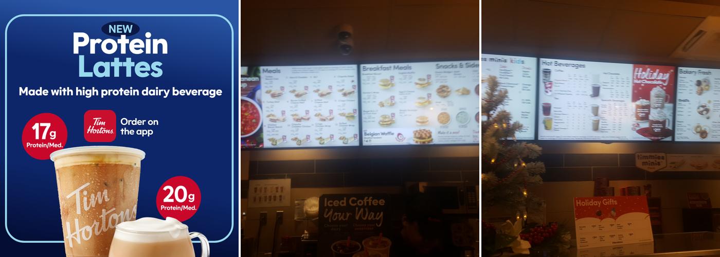 Tim Hortons Menu