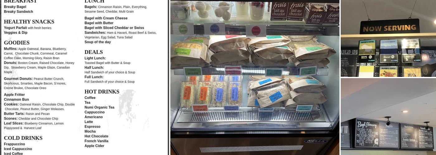 Oliver's Coffee Menu