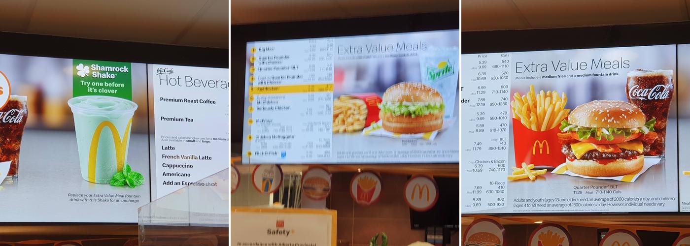 McDonald's Menu
