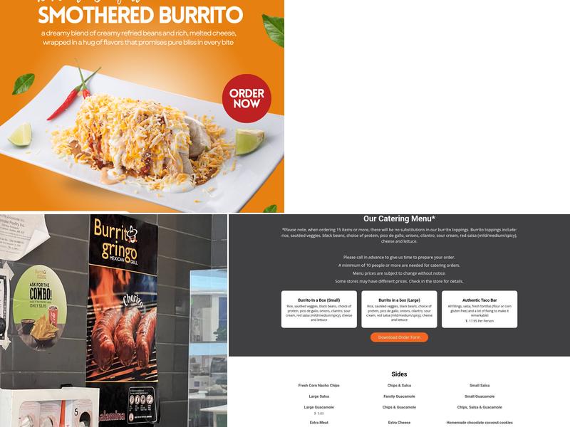 Burrito Gringo St Laurent( Shopping Center) Menu