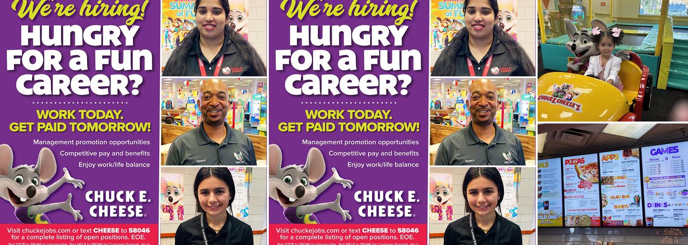 Chuck E. Cheese Menu