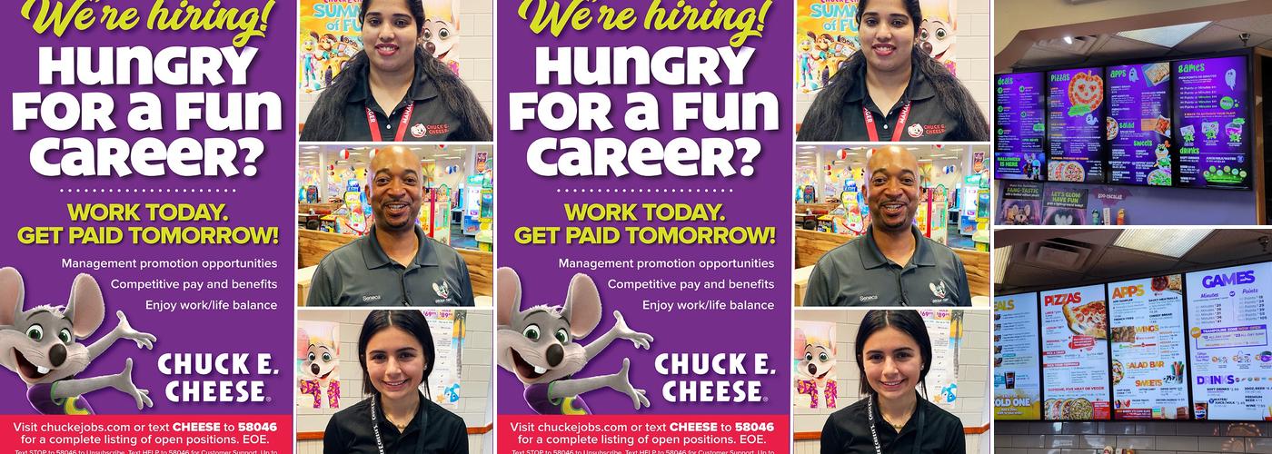 Chuck E. Cheese Menu