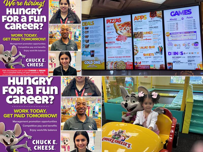 Chuck E. Cheese Menu