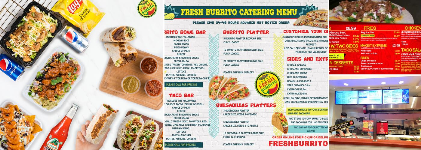 Fresh Burrito Menu