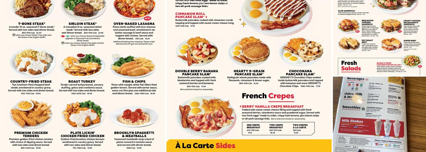 Denny's Menu