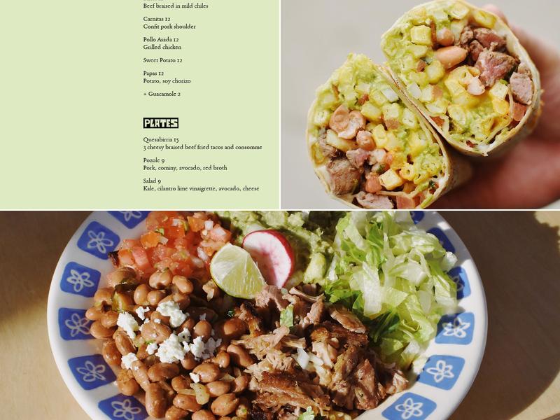 Dylan and Cam’s Menu