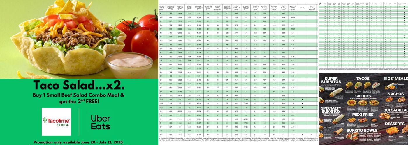 TacoTime Menu